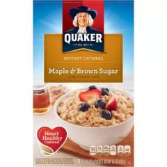 Quaker Instant Oatmeal Maple and Brown Sugar